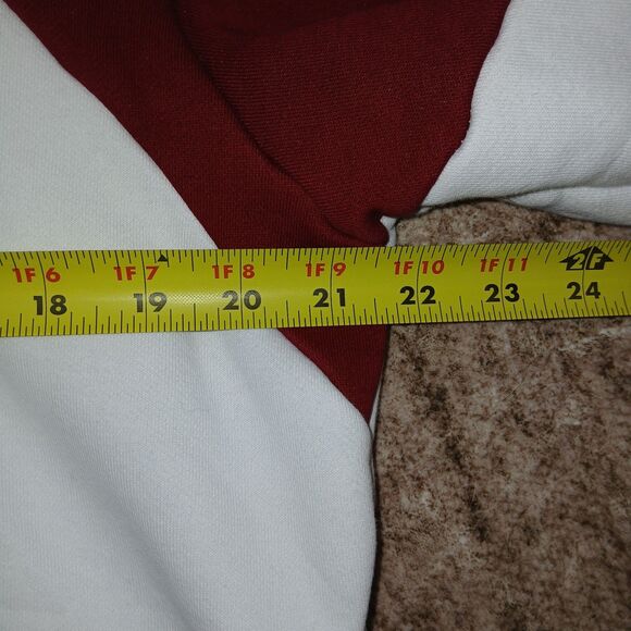 Tommy Hilfiger Hoodie Men's XL Color Block Navy Red White Pullover Sweatshirt - Picture 15 of 16